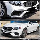 Mercedes E-class W213 2016–2023 Voorbumper lip Lip V1 (voor E63 AMG 2016-2019, carbon) foto 4