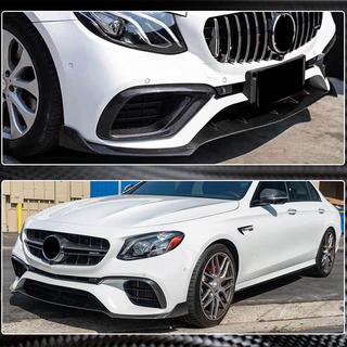 Voorbumper lip Lip V1 (voor E63 AMG 2016-2019, carbon) foto 4