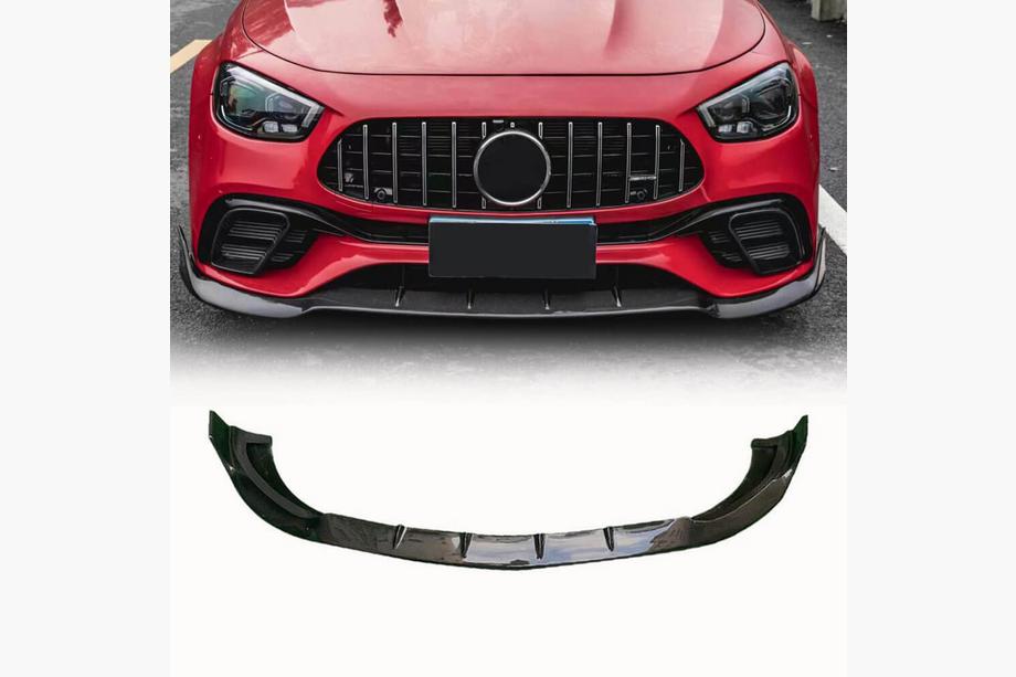 Mercedes E-class W213 2016–2023 Frontlip voor voorbumper (voor E63 AMG 2020-2023, carbon) Image