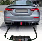Mercedes E-class W213 2016–2023 Achterbumper diffuser (voor E63 AMG 2020-2023, carbon) foto 6