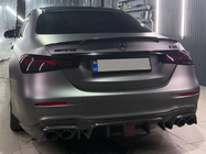Mercedes E-class W213 2016–2023 Achterbumper diffuser (voor E63 AMG 2020-2023, carbon) foto 8