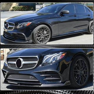 Voorbumper lip Lip V1 (voor AMG-Line / E43 AMG 2016-2019, carbon) foto 3