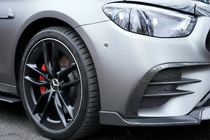 Mercedes E-class W213 2016–2023 Voorbumper lip spoiler (voor AMG-Line 2020+, dry carbon) foto 6