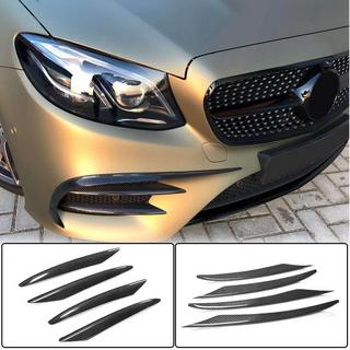 Frontbumper splitters (voor AMG-Line/E43 AMG 2016-2019, carbon) foto 1