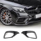 Mercedes E-class W213 2016–2023 Carbon frontbumper splitters (voor E63 AMG 2016-2019) foto 1