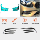 Mercedes E-class W213 2016–2023 Voorbumper afdeklijsten V1 (voor E43 AMG 2016-2019, carbon) foto 2