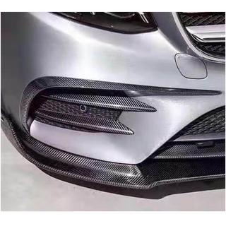 Carbon voorbumper inzetstukken V2 (voor E43 AMG 2016-2019) foto 2