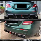 Mercedes E-class W213 2016–2023 Achterbumperdiffuser met uitlaatsierstukken V2 (voor AMG/AMG-Line 2016-2019, carbon) foto 4
