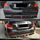 Mercedes E-class W213 2016–2023 Achterbumperdiffuser met uitlaatsierstukken V2 (voor AMG/AMG-Line 2016-2019, carbon) foto 5