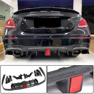 Achterbumperdiffuser met uitlaatsierstukken V2 (voor AMG/AMG-Line 2016-2019, carbon) foto 2