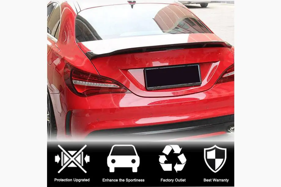 Mercedes CLA C117 2013–2019 Spoiler V4 (SD, carbon) Foto 3