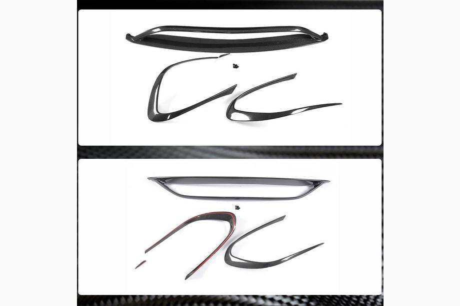 Mercedes CLA C117 2013–2019 Carbon frontbumper lip (voor AMG-Line SD 2017-2019, carbon) Foto 5