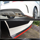 Mercedes CLA C117 2013–2019 Achterbumper sierlijsten V3 (voor AMG-Line / CLA45 AMG SD, carbon) foto 8