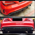 Mercedes CLA C117 2013–2019 Achterbumper diffuser (voor AMG-Line / CLA45 AMG 2017-2019, carbon) foto 3
