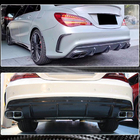 Mercedes CLA C117 2013–2019 Achterbumper diffuser (voor AMG-Line / CLA45 AMG 2017-2019, carbon) foto 4
