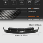Mercedes CLA C117 2013–2019 Achterbumper diffuser (voor AMG-Line / CLA45 AMG 2017-2019, carbon) foto 5