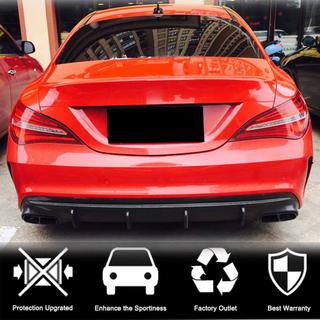 Achterbumper diffuser (voor AMG-Line / CLA45 AMG 2017-2019, carbon) foto 2