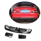 Mercedes CLA C117 2013–2019 Achterbumper diffuser V1 (voor AMG-Line / CLA45 AMG 2013-2016, carbon) foto 1