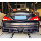 Mercedes CLA C117 2013–2019 Achterbumper diffuser V1 (voor AMG-Line / CLA45 AMG 2013-2016, carbon) foto 2