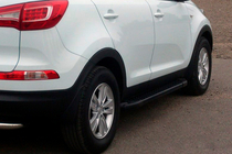 Kia Sportage 2010–2015 Allmond Black side steps (set van 2, aluminium) foto 1