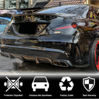Mercedes CLA C117 2013–2019 Achterbumper diffuser V2 (voor AMG-Line / CLA45 AMG 2013-2016, carbon) foto 4