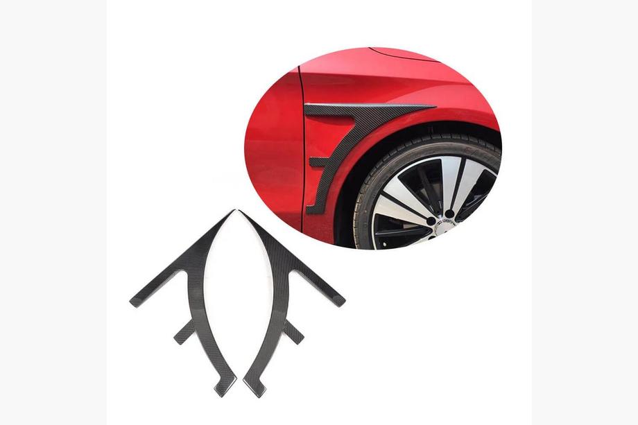Mercedes CLA C117 2013–2019 Carbon covers voor voorspatborden Foto 1