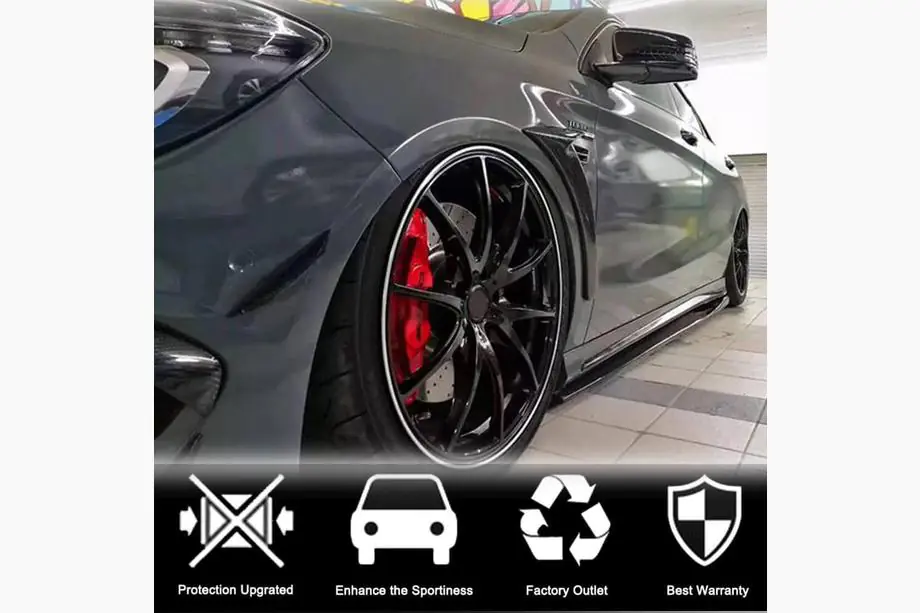 Mercedes CLA C117 2013–2019 Sideskirts V2 (voor HB, carbon) Foto 3