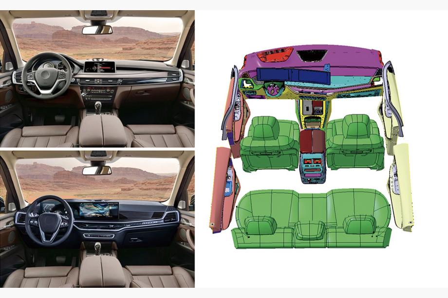 BMW X5 F15 2013–2018 Interieur upgrade-set voor 2025 Image