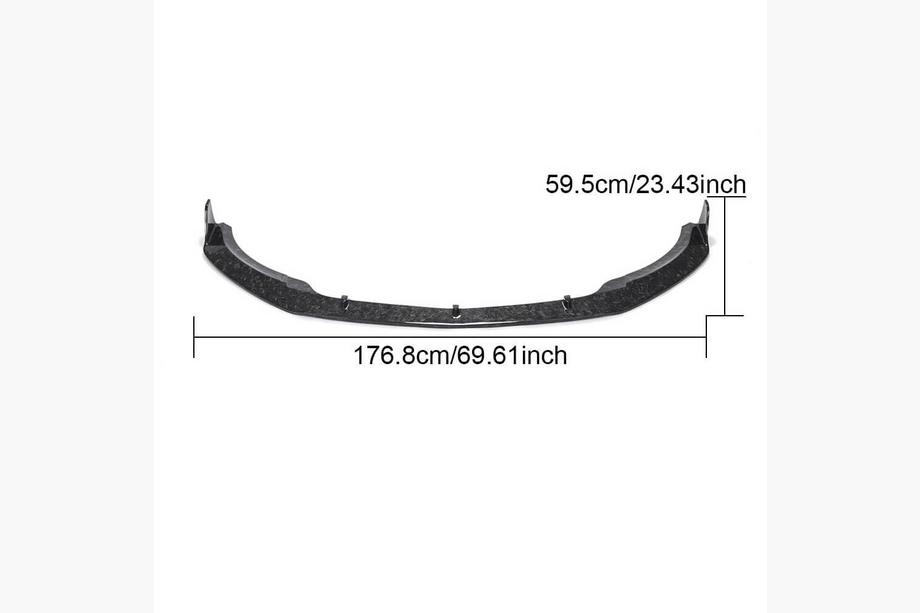 Mercedes A-Klasse W176 2012–2018 Voorbumper lip Lip (voor A45 AMG HB 2016-2018, carbon) Foto 5