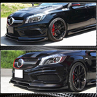 Mercedes A-Klasse W176 2012–2018 Voorbumper lip Lip V2 (voor AMG-Line / A45 AMG HB 2013-2015, carbon) foto 3