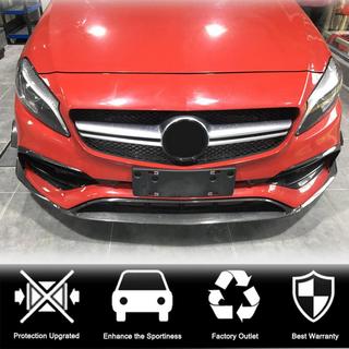 Carbon frontbumper lip (voor AMG-Line / A45 AMG HB 2016-2018, carbon) foto 2