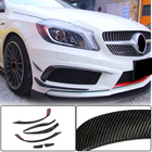 Mercedes A-Klasse W176 2012–2018 Voorbumper inzetstukken (voor AMG-Line / A45 AMG HB 2013-2015, Carbon) foto 1