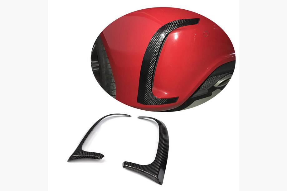 Mercedes A-Klasse W176 2012–2018 Carbon achterbumper sierlijsten (voor A45 AMG HB 2013-2015) Image