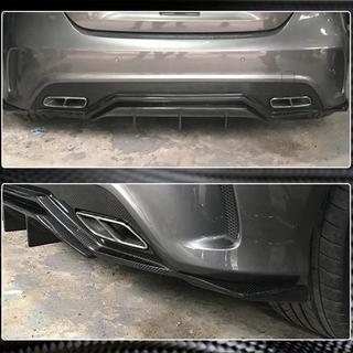 Achterbumper flaps Flap (voor AMG-Line / A45 AMG HB, carbon) foto 4
