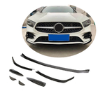 Mercedes A-Klasse W177 2018– Frontlip voor voorbumper Lip V1 (voor AMG-Line SD 2018-2021, carbon) foto 1