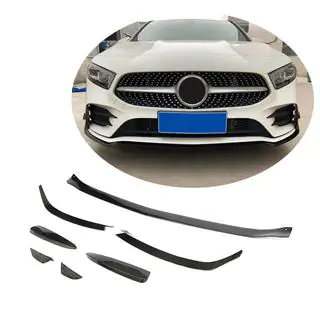 Frontlip voor voorbumper Lip V1 (voor AMG-Line SD 2018-2021, carbon) foto 1