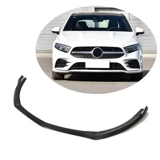 Voorbumper lip cover Lip V2 (voor AMG-Line SD 2018-2021, carbon) foto 1