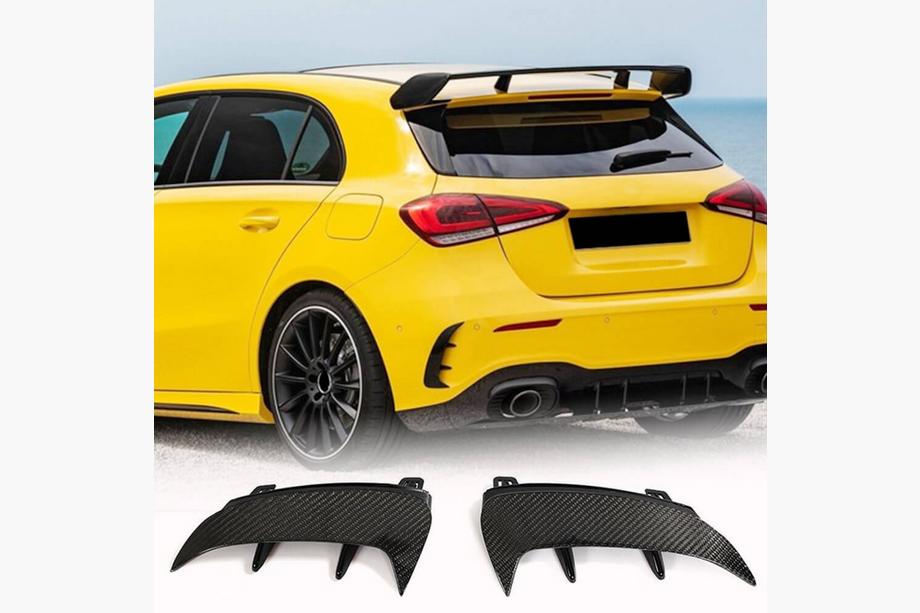 Mercedes A-Klasse W177 2018– Achterbumper sierlijsten (voor A45 AMG 2021-2023, carbon) Image