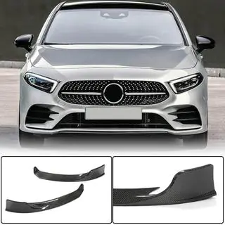 Voorbumper splitters Flap (voor AMG-Line 2018-2021, carbon) foto 1