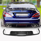 Mercedes CLS C218 2011–2018 Achterbumper diffuser (voor Base/CLS63 AMG 2015-2018, carbon) foto 1
