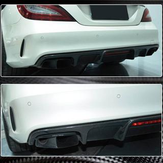Achterbumper diffuser (voor Base/CLS63 AMG 2015-2018, carbon) foto 3