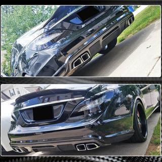 Achterbumper diffuser (voor Base/CLS63 AMG 2015-2018, carbon) foto 4
