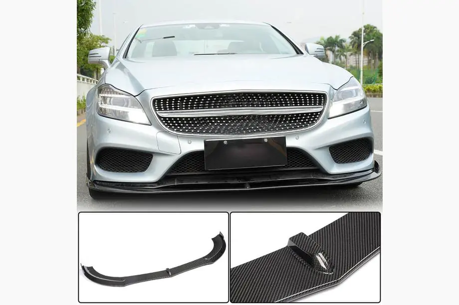 Mercedes CLS C218 2011–2018 Voorbumper frontlip Lip (voor Base SD 2015-2018, carbon) Image
