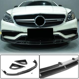 Voorbumper lip Lip V1 (voor CLS63 AMG SD 2015-2018, carbon)