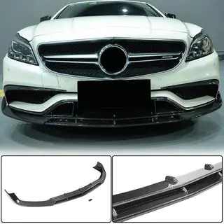 Voorbumper lip Lip V1 (voor CLS63 AMG SD 2015-2018, carbon) foto 2