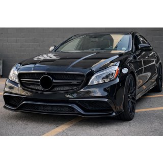 Voorbumper lip (voor CLS63 AMG SD 2015-2018, carbon) foto 3