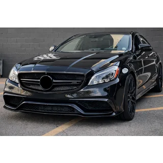 Voorbumper lip (voor CLS63 AMG SD 2015-2018, carbon) Mercedes CLS C218 2011–2018 foto 3