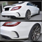 Mercedes CLS C218 2011–2018 Achterbumper beschermstrips (voor Base / CLS63 AMG SD 2015-2018, carbon) foto 5