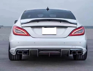 Mercedes CLS C218 2011–2018 Achterbumper diffuser (voor AMG-Line/CLS63 AMG 2011-2014, carbon) foto 2