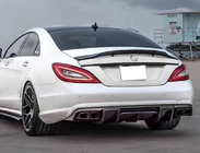 Mercedes CLS C218 2011–2018 Achterbumper diffuser (voor AMG-Line/CLS63 AMG 2011-2014, carbon) foto 3